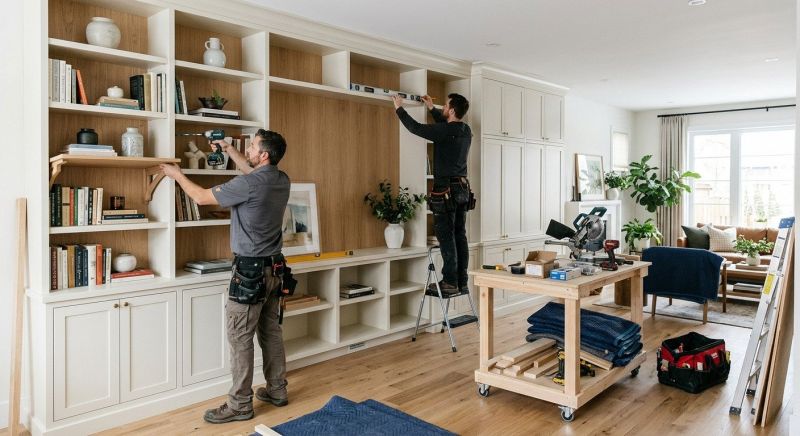 Mudroom Shelving Installation in Charlotte, NC